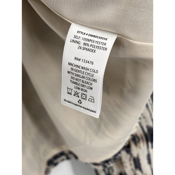 EVEREVE Women's White Multicolored Valerie Dye Effect Blouse NWT XS - Picture 5 of 6